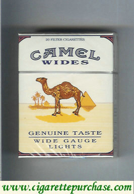 Camel Wides Lights Genuine Taste Wide Gauge cigarettes hard box